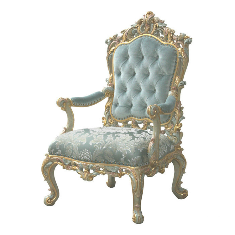 Gilded Hand-Painted Chinoiserie Armchair