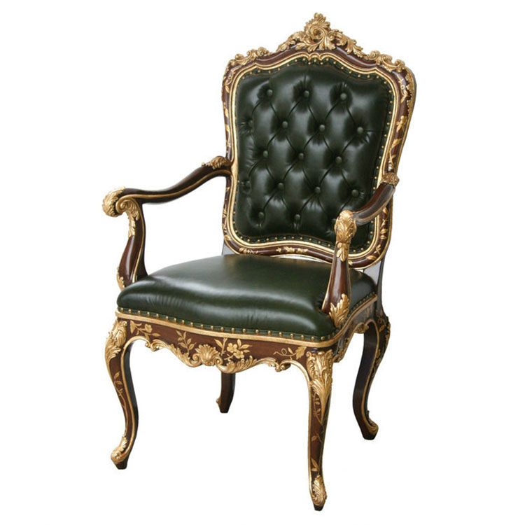 Gilded Hand-Painted Chinoiserie Armchair