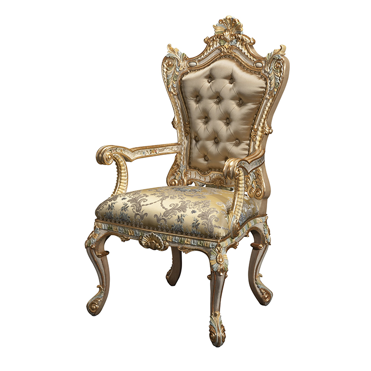 Gilded Hand-Painted Chinoiserie Armchair