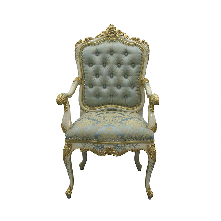 Gilded Hand-Painted Chinoiserie Armchair