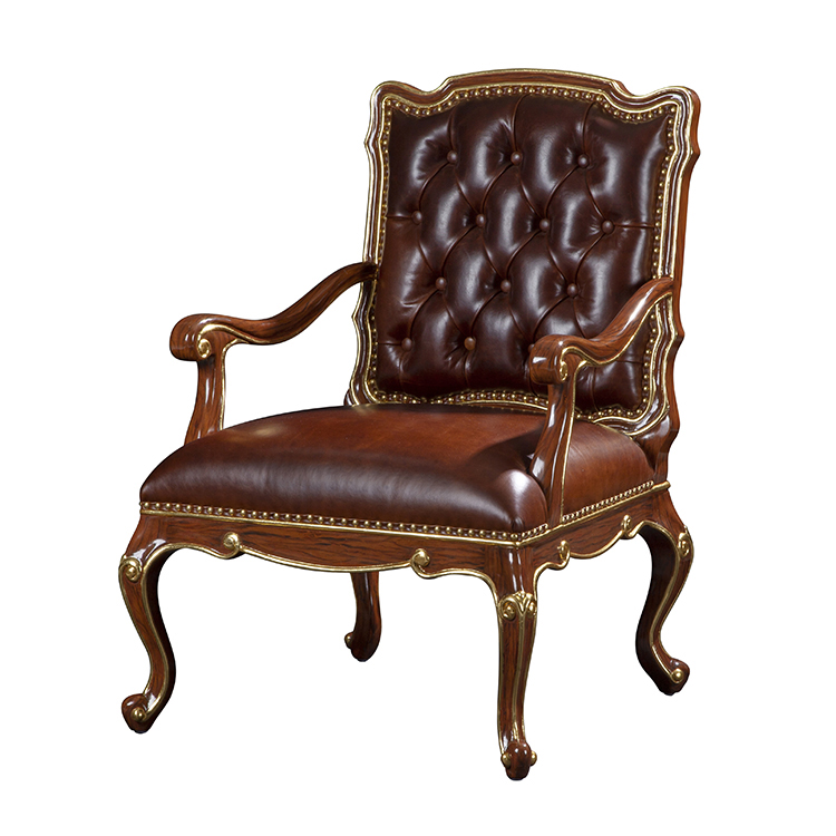 Gilded Hand-Painted Chinoiserie Armchair