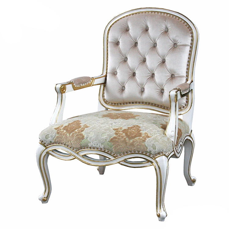Gilded Hand-Painted Chinoiserie Armchair