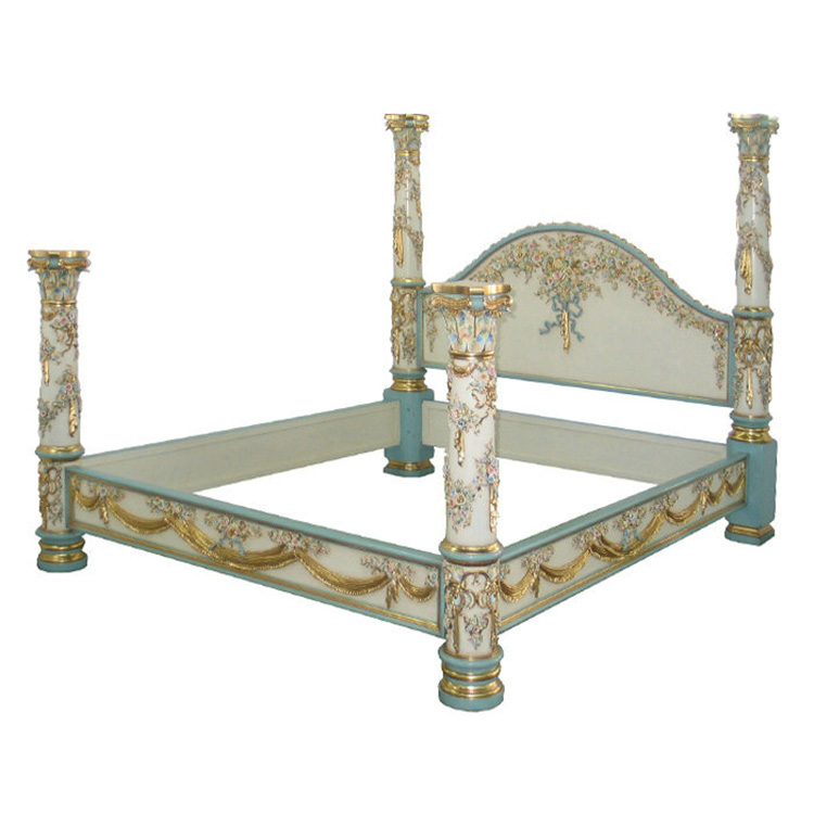 Gilded Hand-Painted Chinoiserie Master Bed