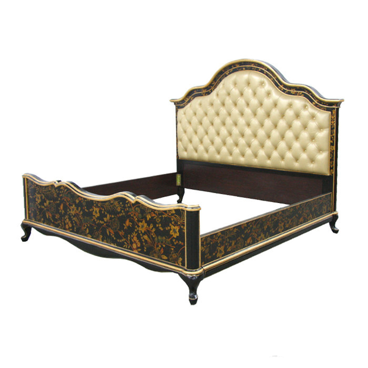 Gilded Hand-Painted Chinoiserie Master Bed