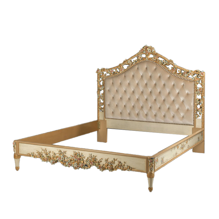 Gilded Hand-Painted Chinoiserie Master Bed