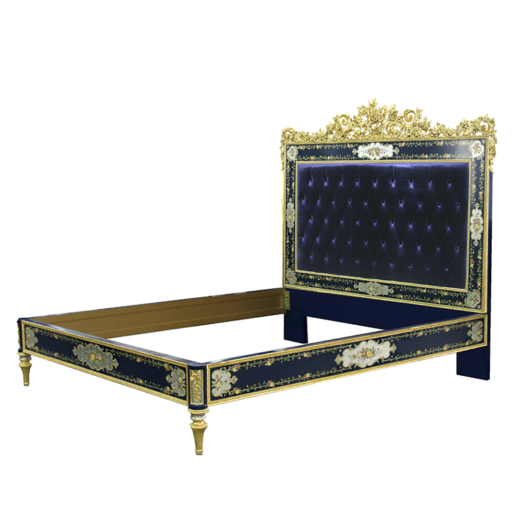 Gilded Hand-Painted Chinoiserie Master Bed
