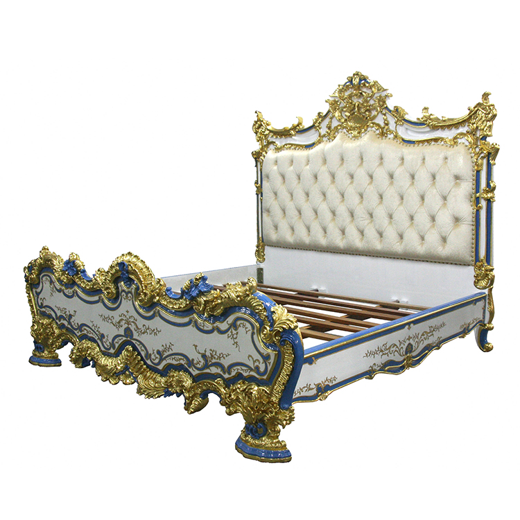 Gilded Hand-Painted Chinoiserie Master Bed