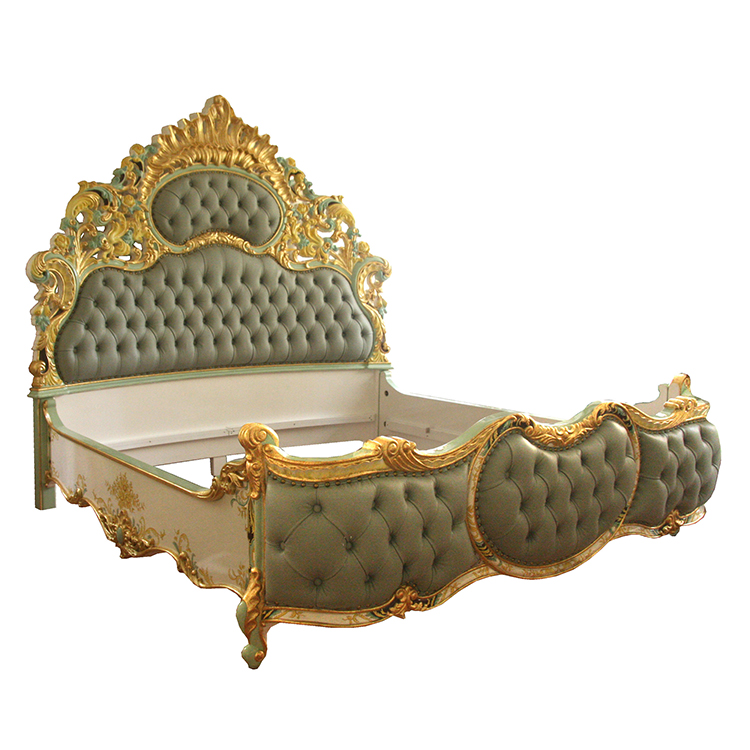 Gilded Hand-Painted Chinoiserie Master Bed