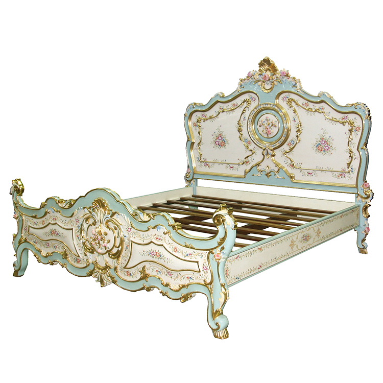 Gilded Hand-Painted Chinoiserie Master Bed