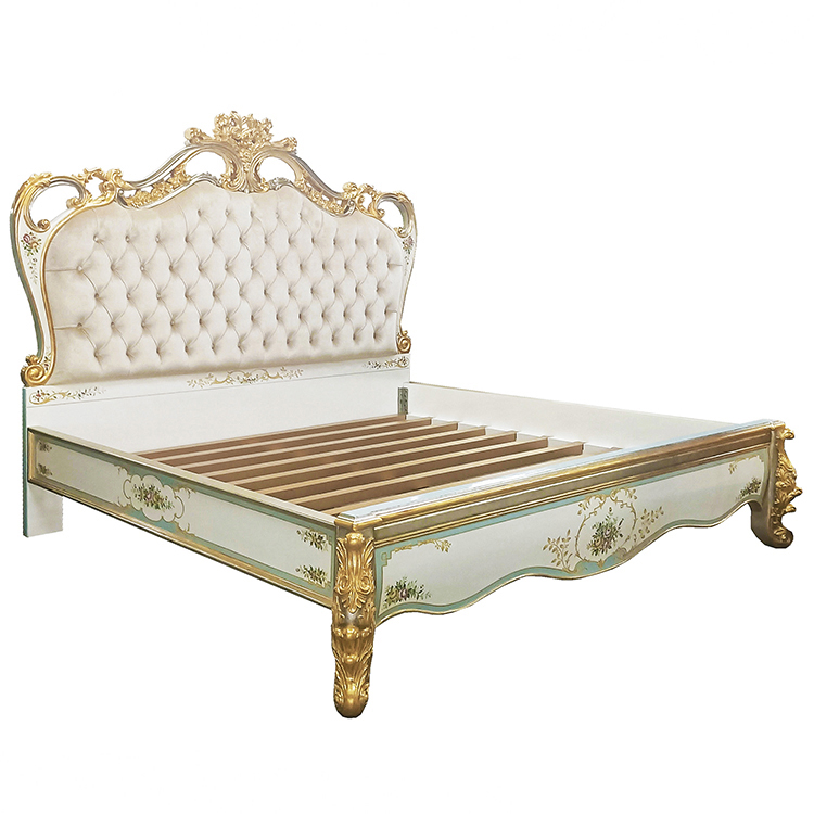 Gilded Hand-Painted Chinoiserie Master Bed
