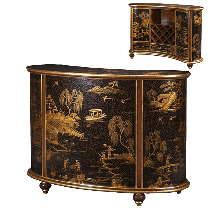 Chinoiserie Entryway Cabinet