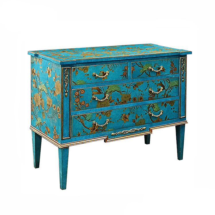 Chinoiserie Hand-Painted Storage Chest