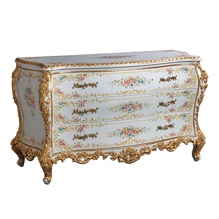 Chinoiserie Hand-Painted Storage Chest