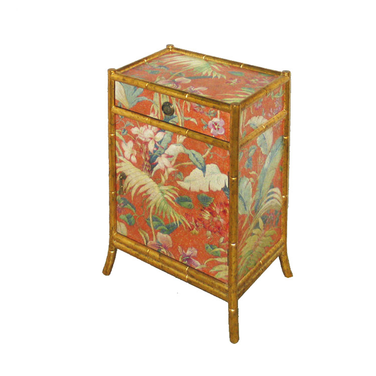 Chinoiserie Hand-Painted Box Side Table