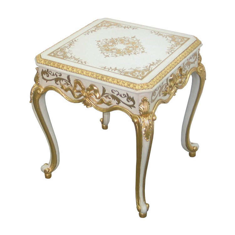 Gilded Hand-Painted French-Style Coffee Table