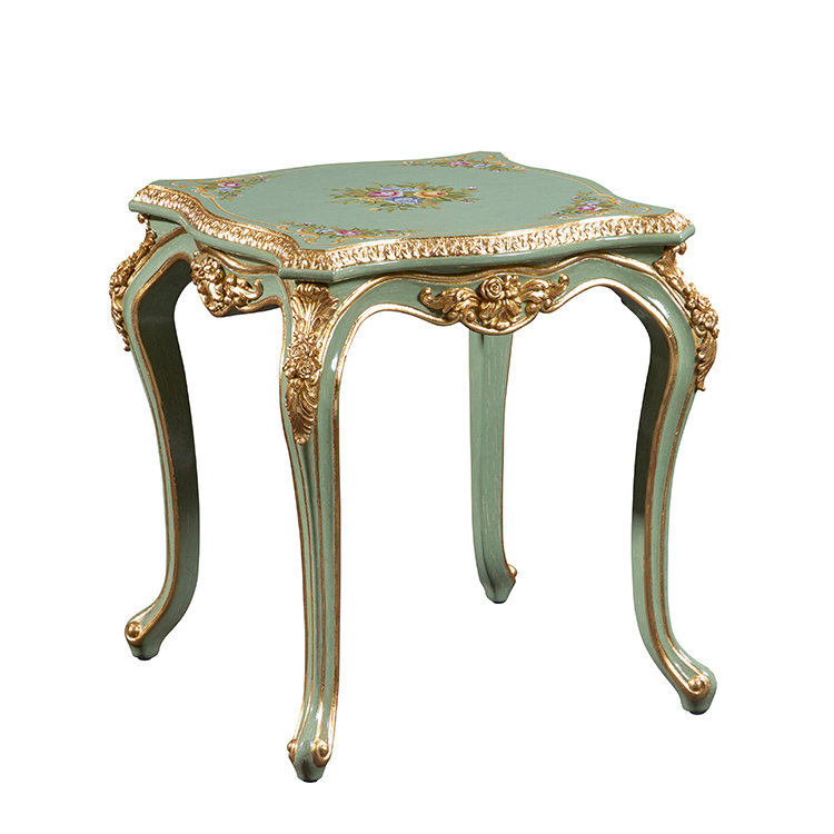 Gilded Hand-Painted French-Style Coffee Table