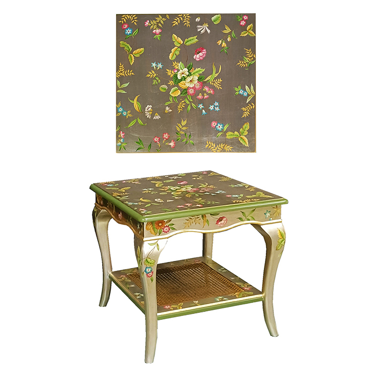 Hand-Painted French-Style Coffee Table