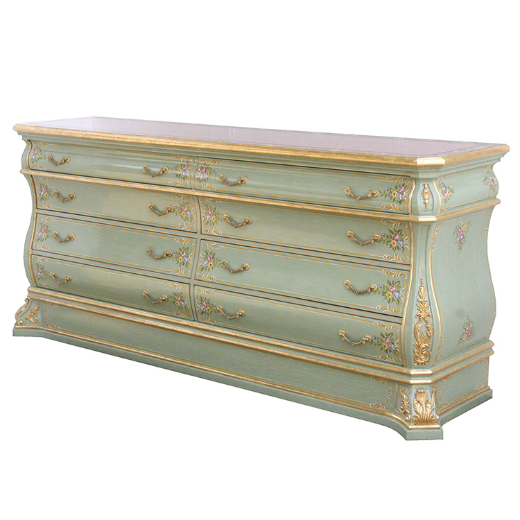 Hand-Painted Entryway Cabinet