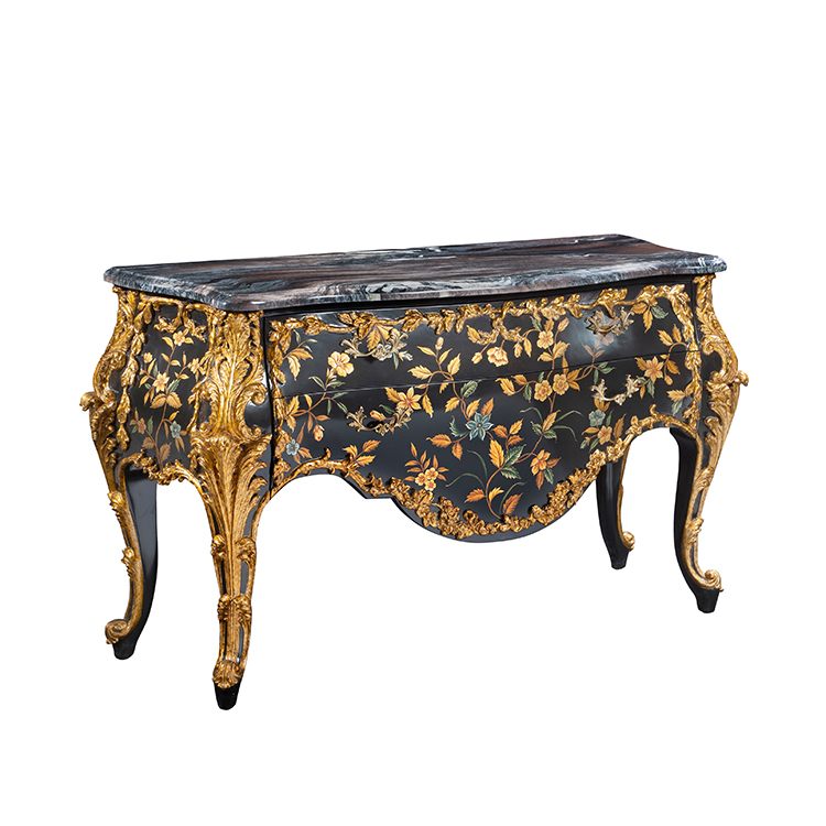 Hand-Painted Entryway Cabinet