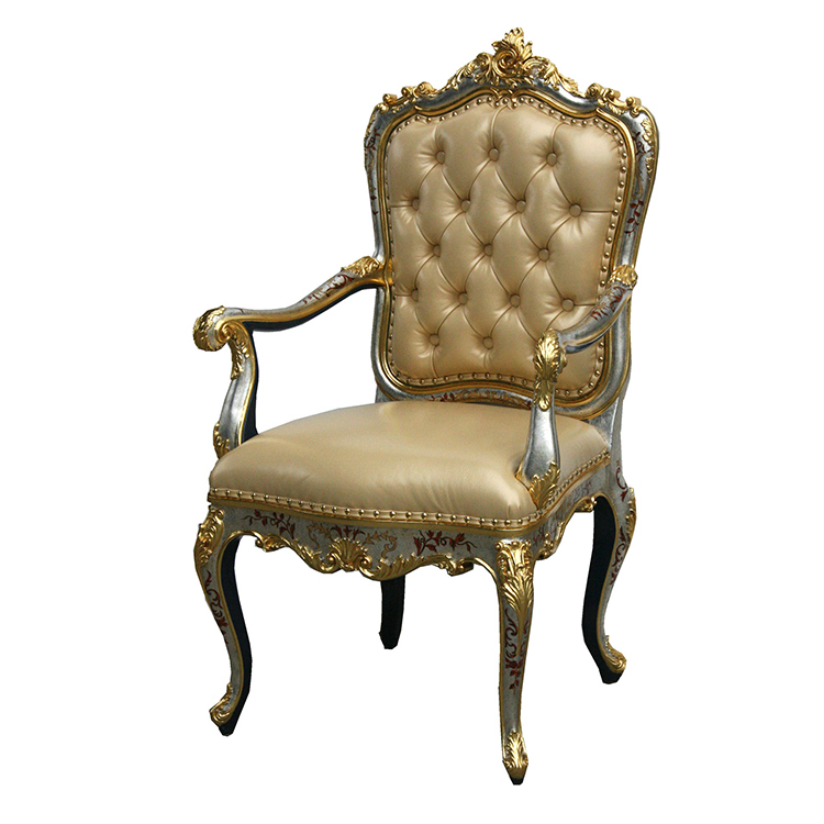 Hand-Painted French-Style Desk Chair