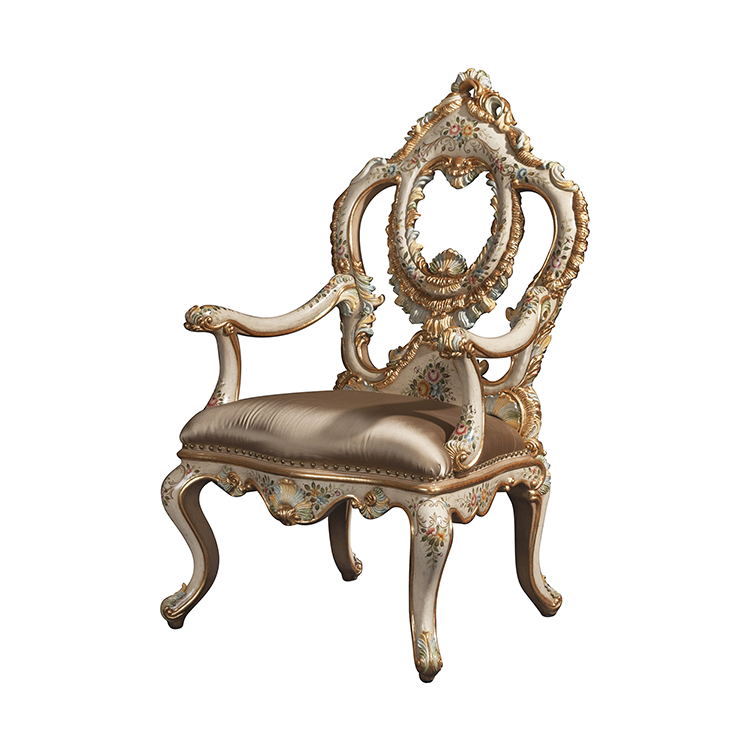 Hand-Painted French-Style Desk Chair