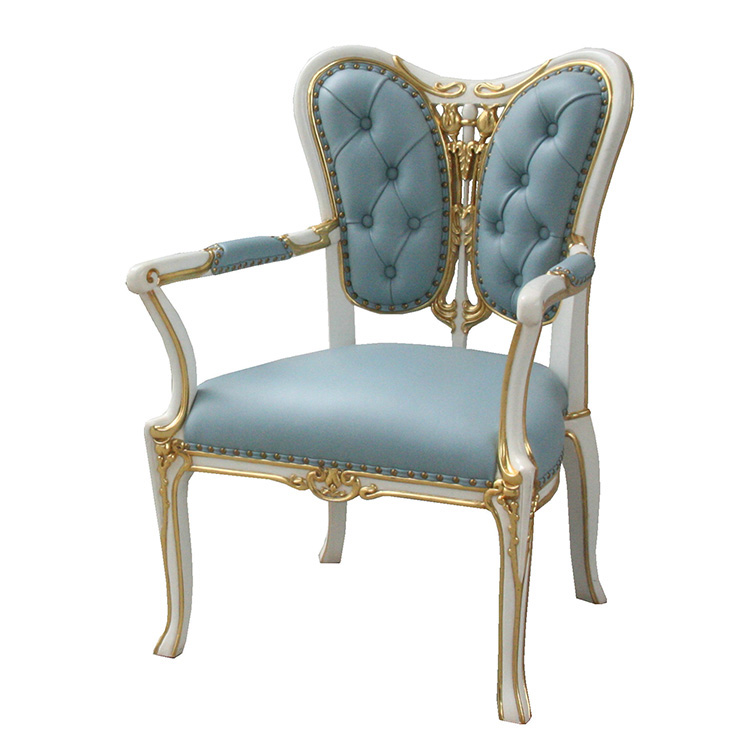 Hand-Painted French-Style Desk Chair