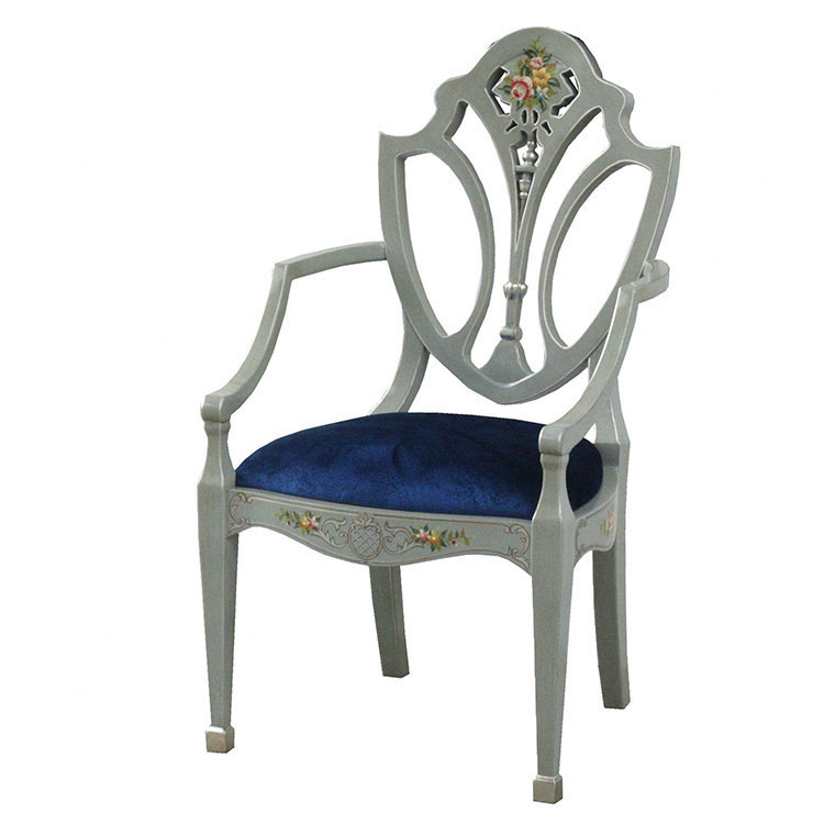 Hand-Painted French-Style Desk Chair