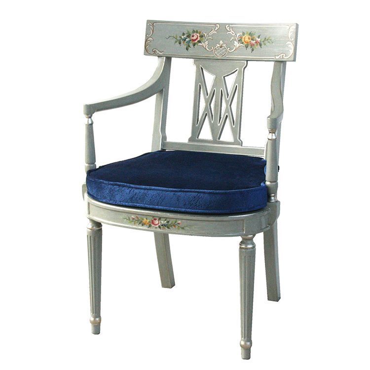 Hand-Painted French-Style Desk Chair