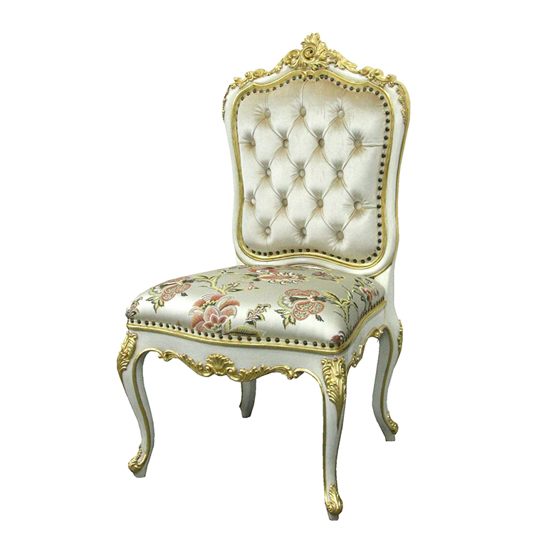 Gilded Hand-Painted Chinoiserie Dining Chair