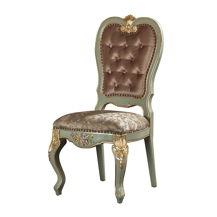 Gilded Hand-Painted Chinoiserie Dining Chair