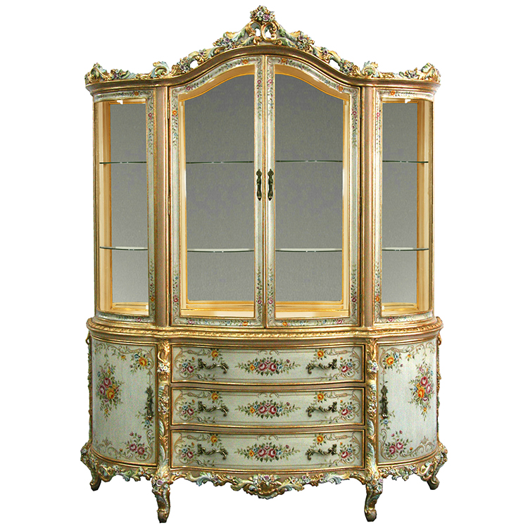 French-Style Display Cabinet