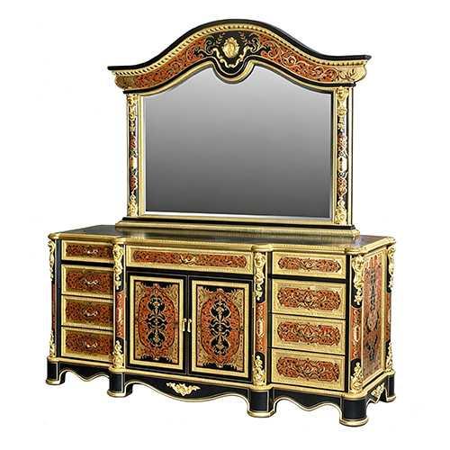 Royal Gilded French-Style Vanity Table
