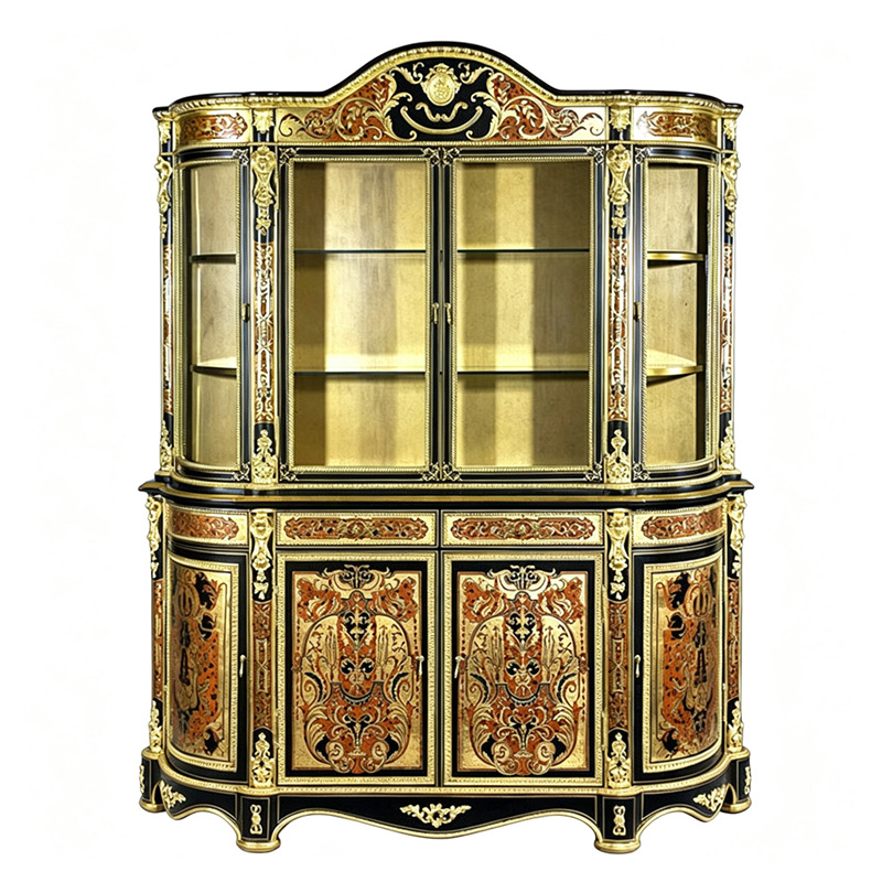 Royal Gilded French-Style Display Cabinet