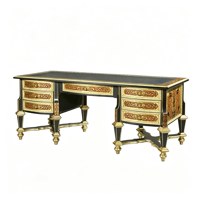 Royal Gilded French-Style Writing Desk