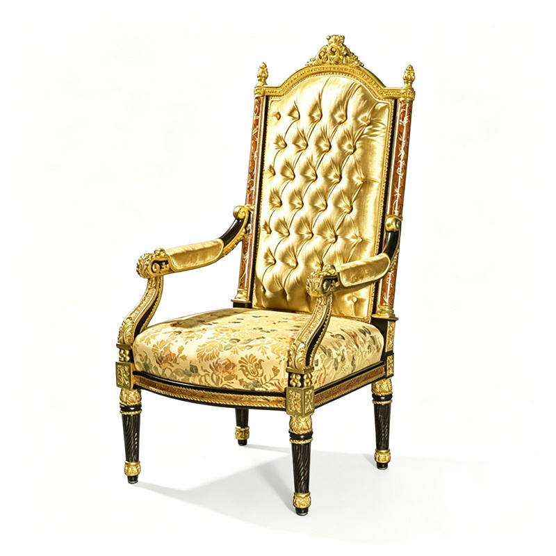 Royal Gilded French-Style Desk Chair