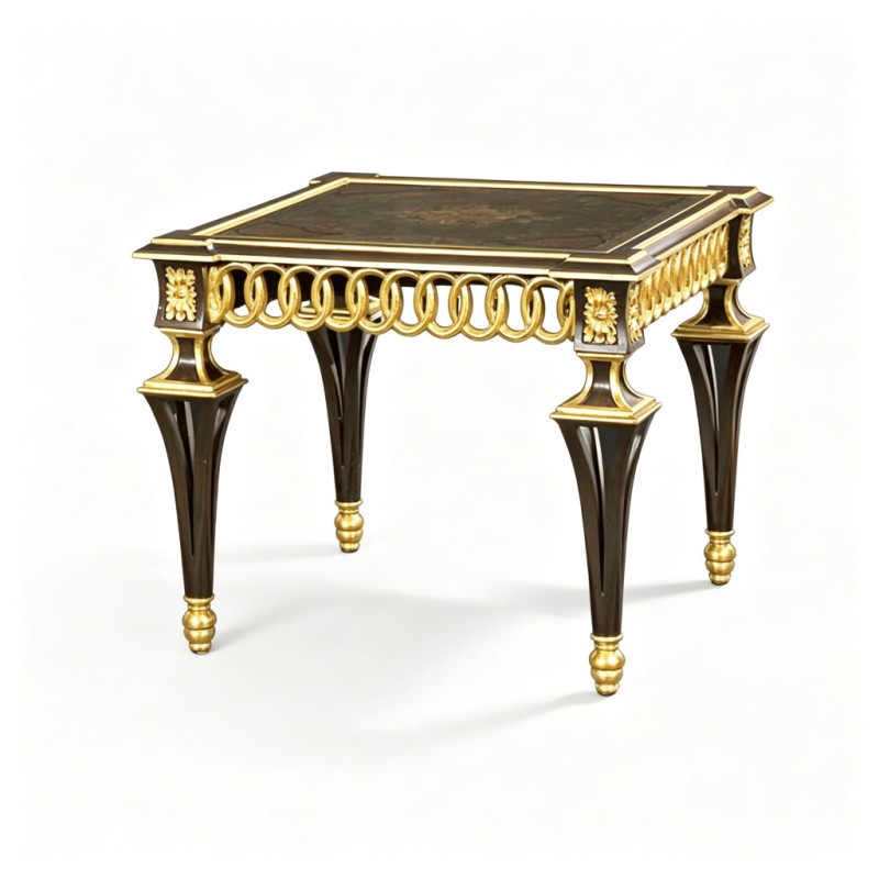 Gilded Classic French-Style Decorative Side Table