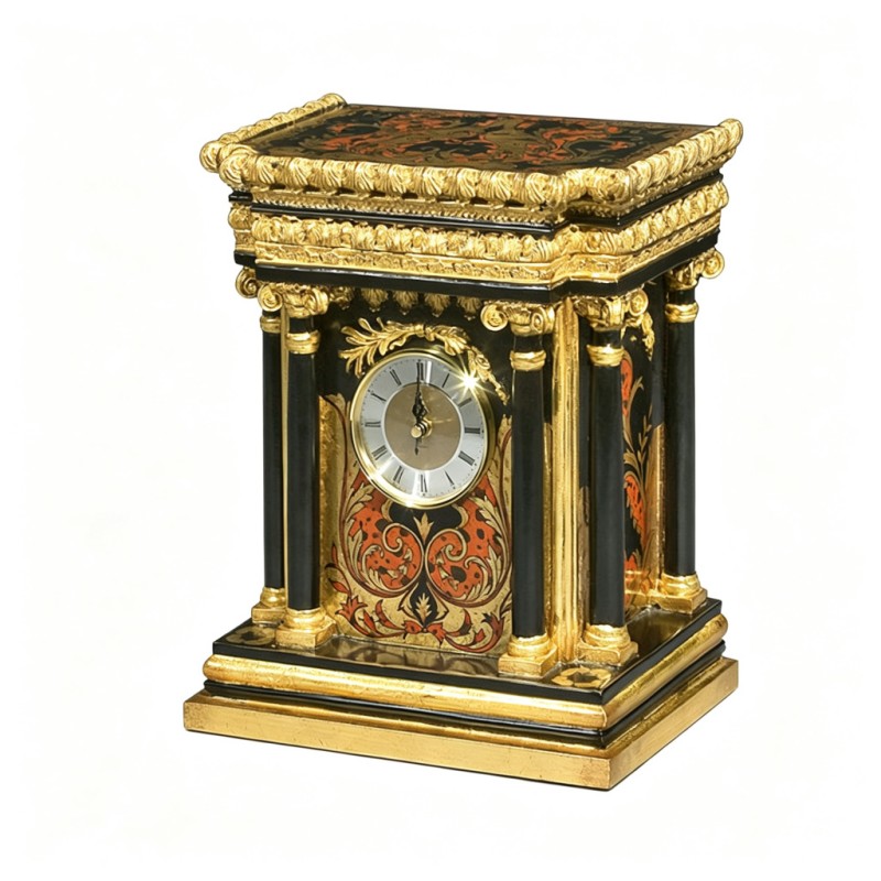Gilded Classic French-Style Carved Mantel Clock
