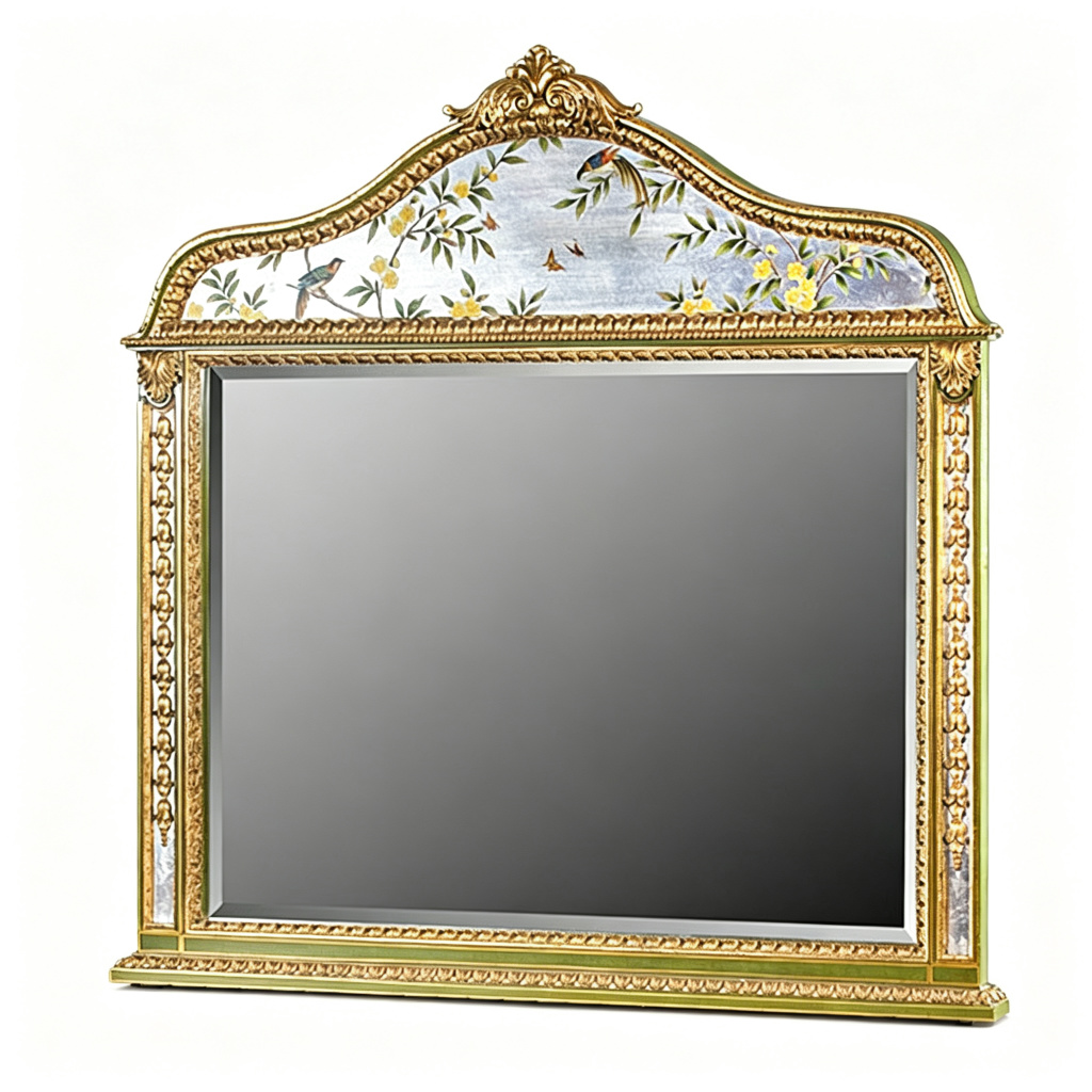 Gilded French-Style Vanity Mirror