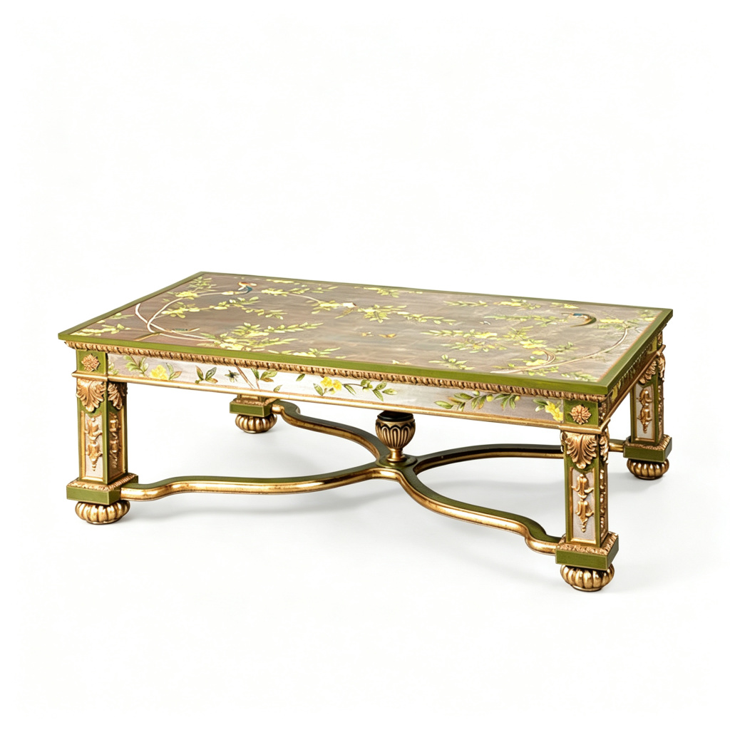 Gilded French-Style Coffee Table