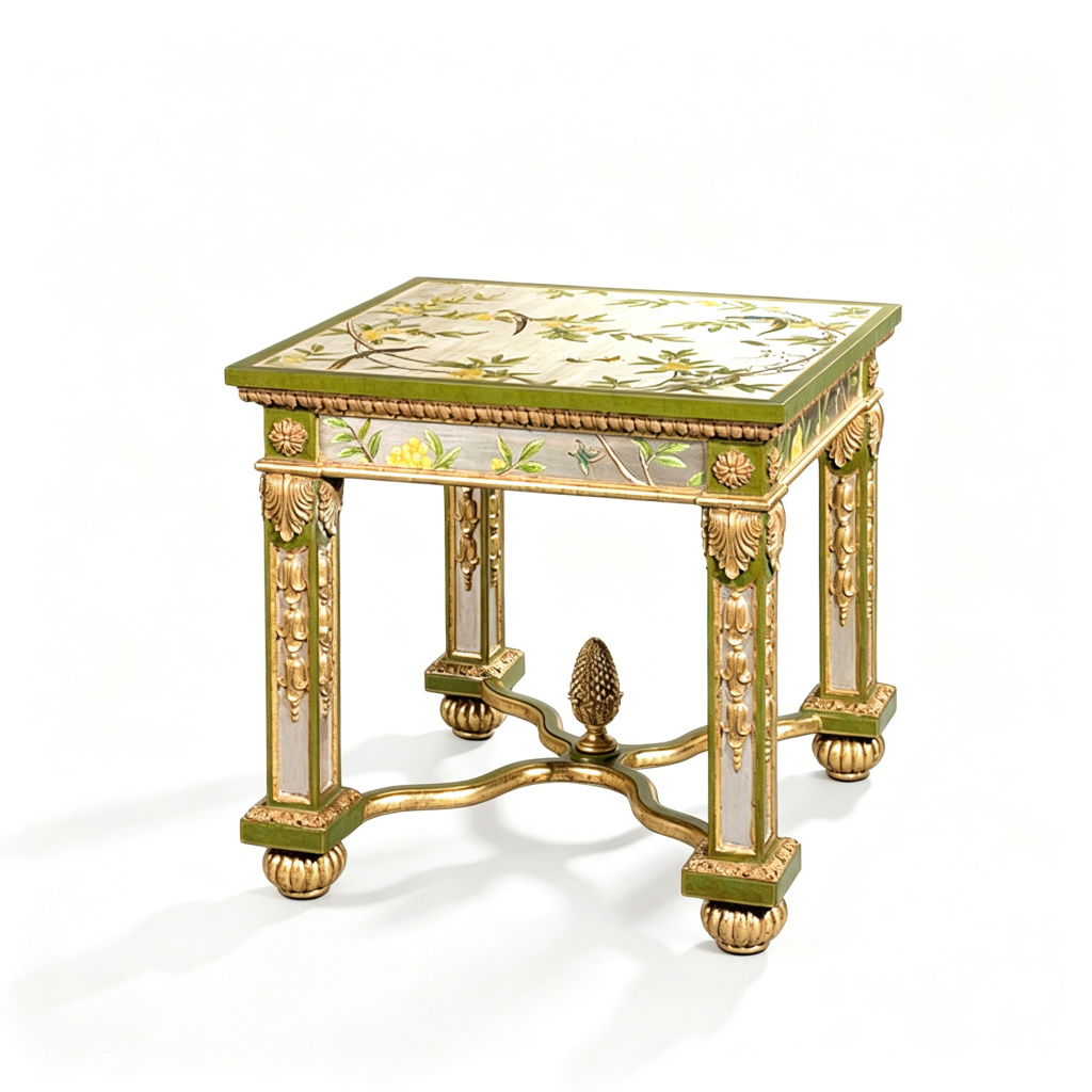 Gilded French-Style Side Table
