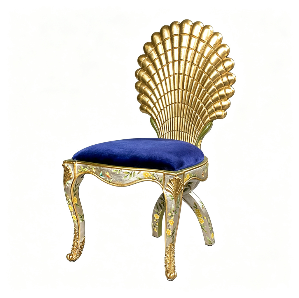 Gilded French-Style Dining Chair