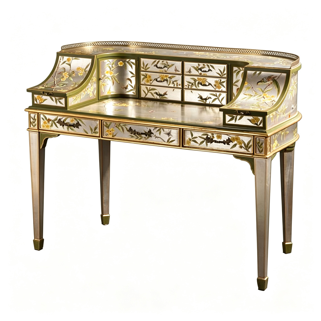 Gilded French-Style Writing Desk