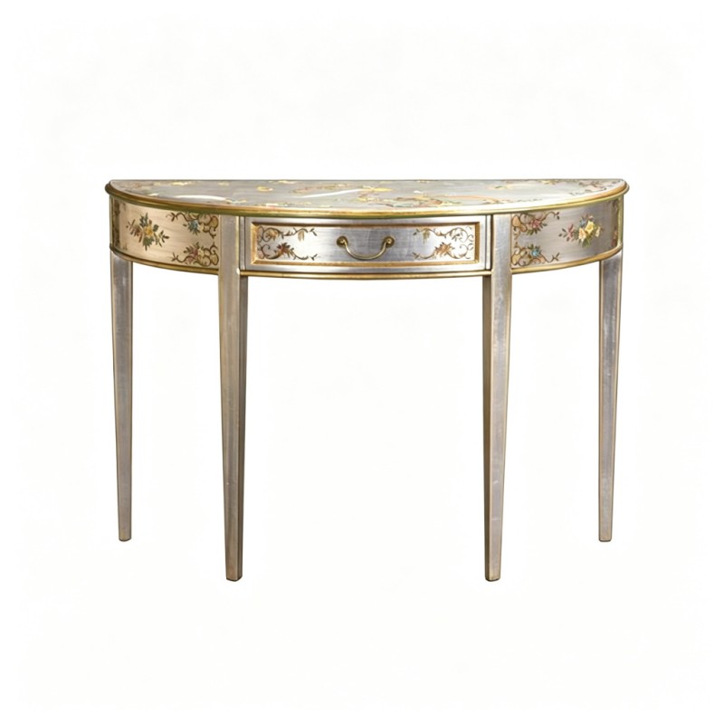 French Demilune Console Table