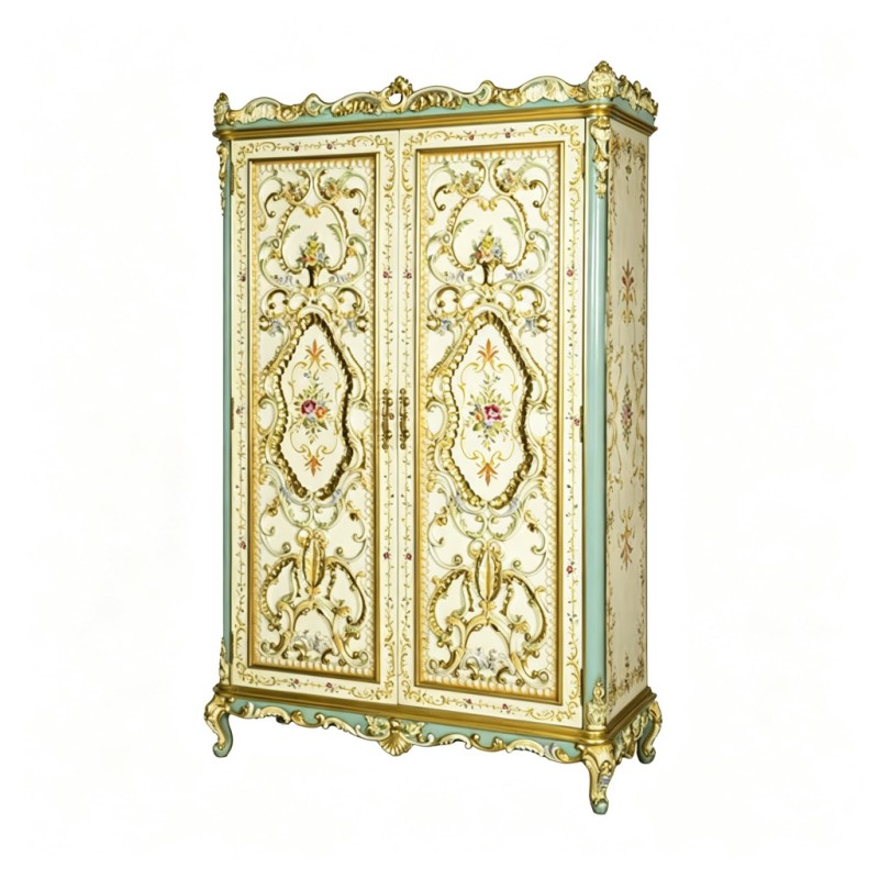 French Rococo Two-Door Armoire