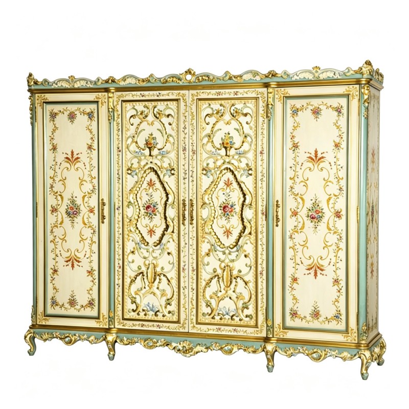 French Classical Four-Door Storage Cabinet