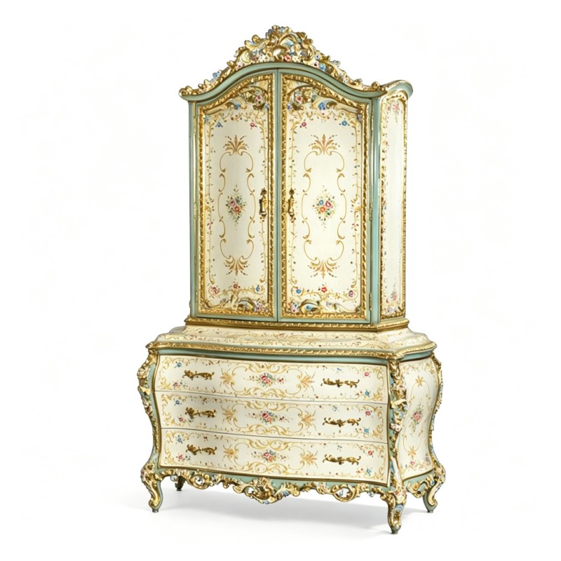 Rococo Classical Two-Body Cabinet
