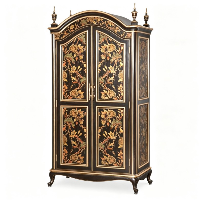 Gilt Classic French-Style Two-Door Wardrobe