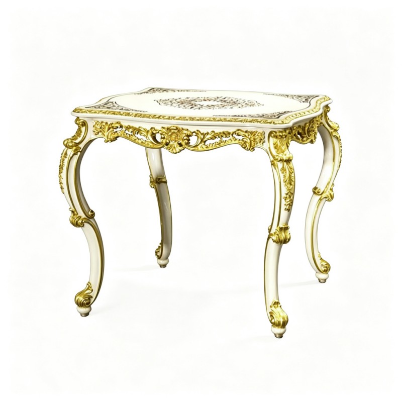 French Classical Rococo Carved Decorative Side Table