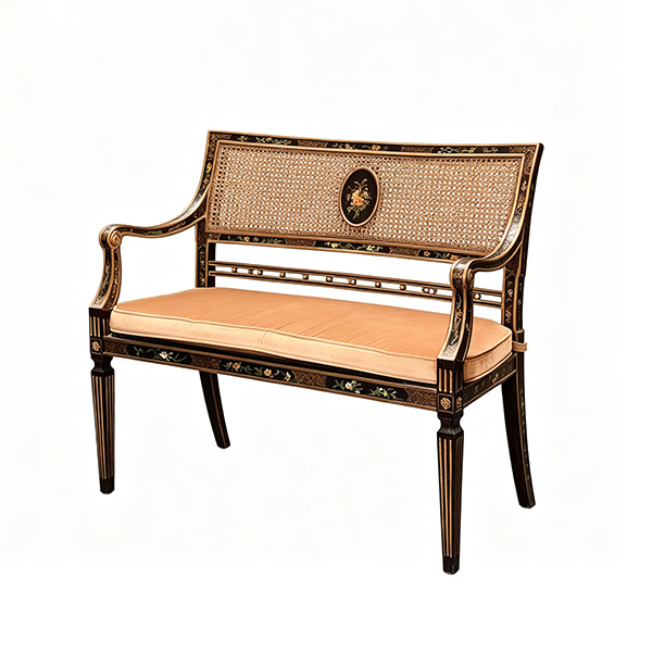 Chinoiserie Rattan Sofa