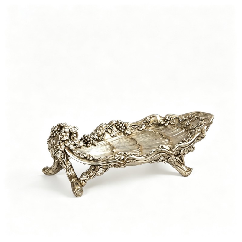 Silver Grape-Vine-Relief Long Tray